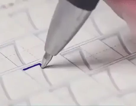 video showing the ink disappearing after writing with magic ink